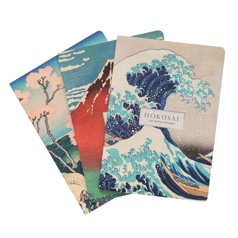 Kokonote Hokusai A5 užrašų knygutės 3VNT