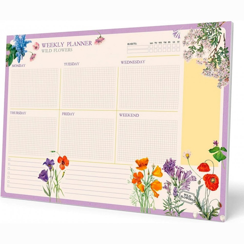 Kokonote Wild Flowers A3 Savaitės planuoklis