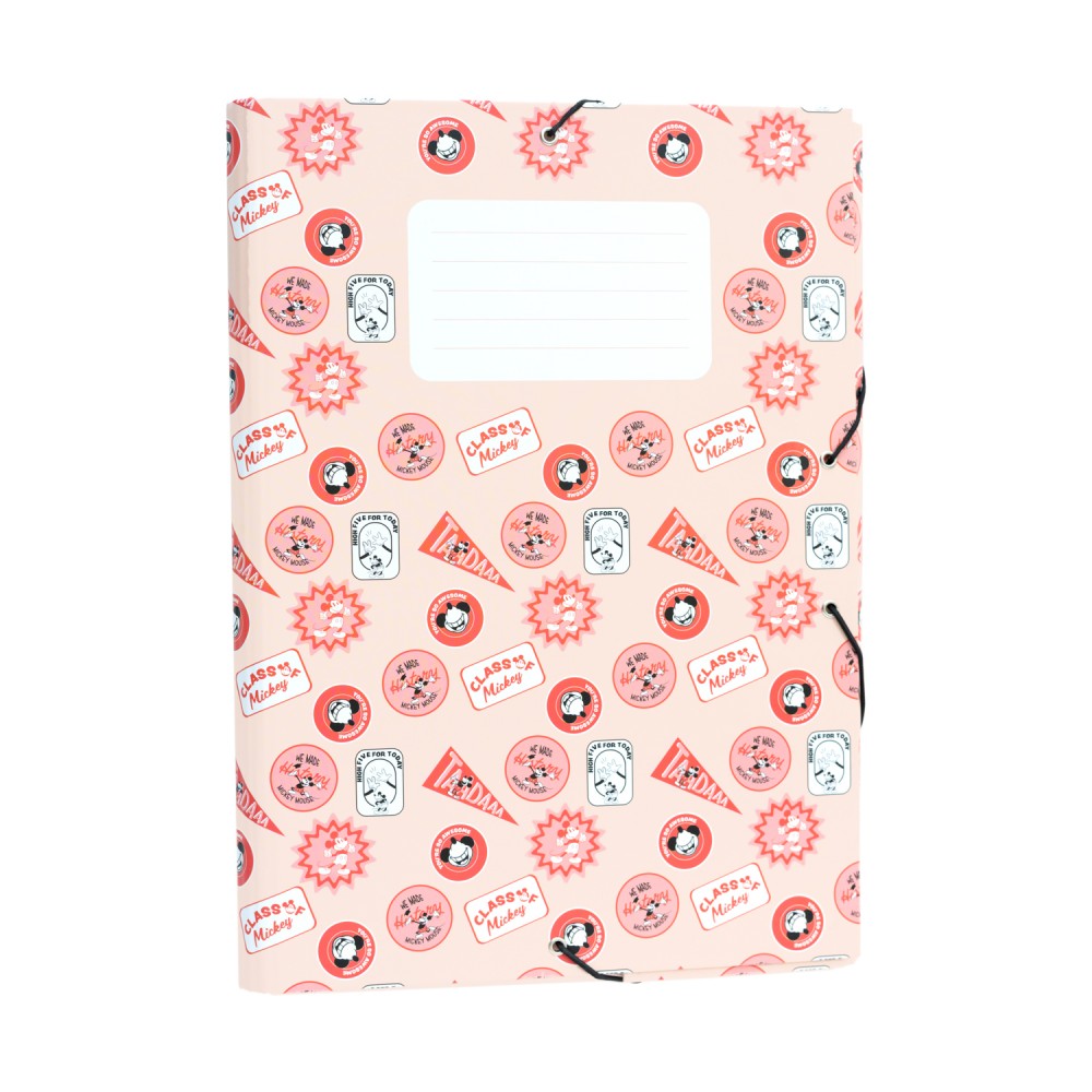 Disney Mickey 100th Anniversary kartoninis aplankas su gumele
