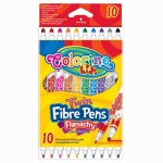 Flomasteriai dvipusiai, 10 spalvų Colorino 