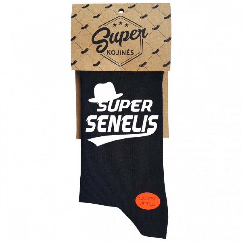 Kojinės Super senelis (pakabinama pakuotė)