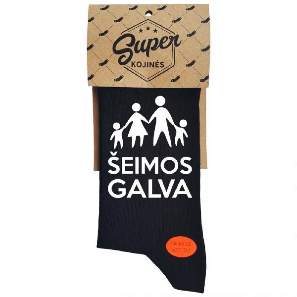 Kojinės Šeimos galva (pakabinama pakuotė)