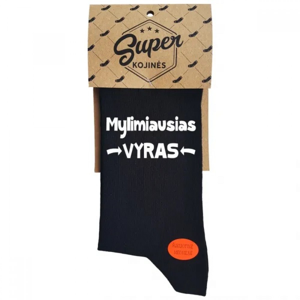 Kojinės Mylimiausias vyras (pakabinama pakuotė)