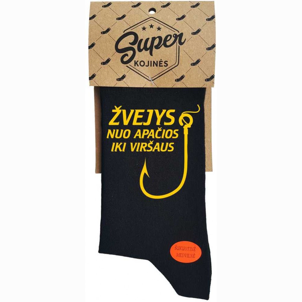 Kojinės Žvejys nuo apačios iki viršaus (pakabinama pakuotė)