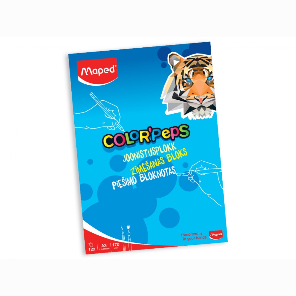 Piešimo bloknotas Maped ColorPeps A4/170g 25 lapai