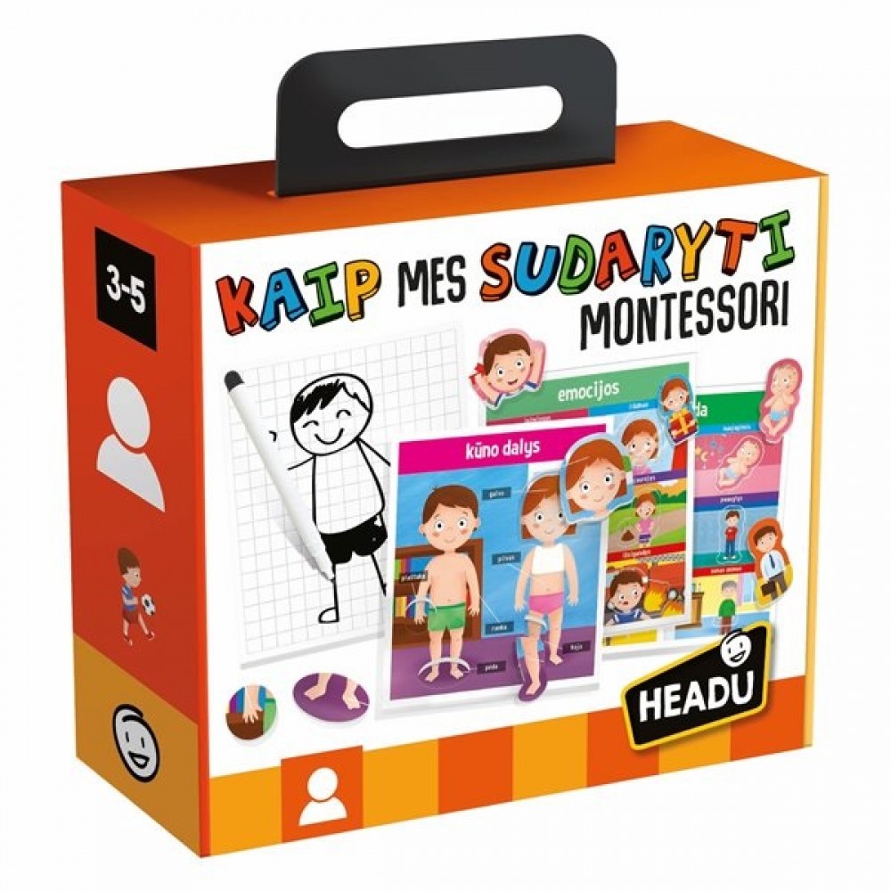 Edukacinė dėlionė Headu How We Are Made