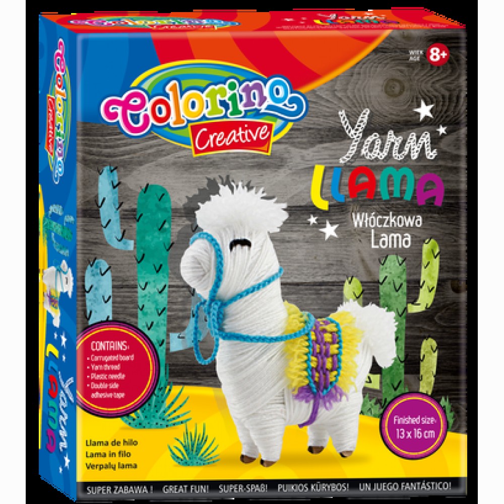 Rinkinys kūrybai Colorino Creative Yarn Lama (P)