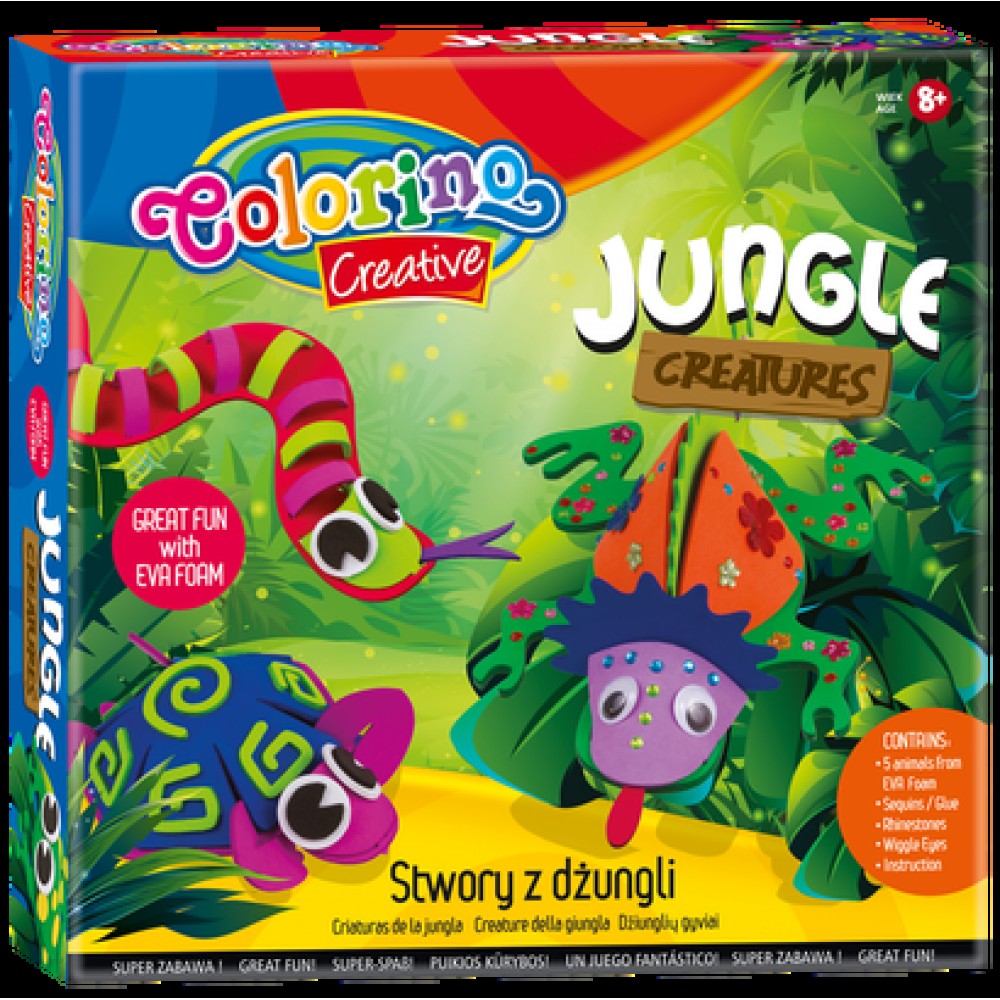 Rinkinys kūrybai Colorino Creative Jungle Creatures (P)