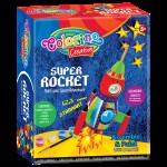 Medinė dėlionė  Colorino Creative 3D Super rocket