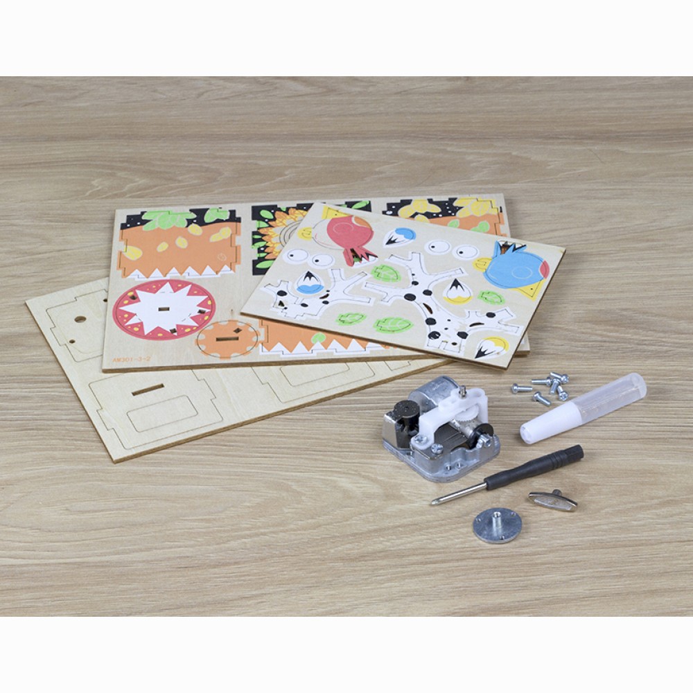 Dėlionė Colorino Creative 3D Music box set Birds