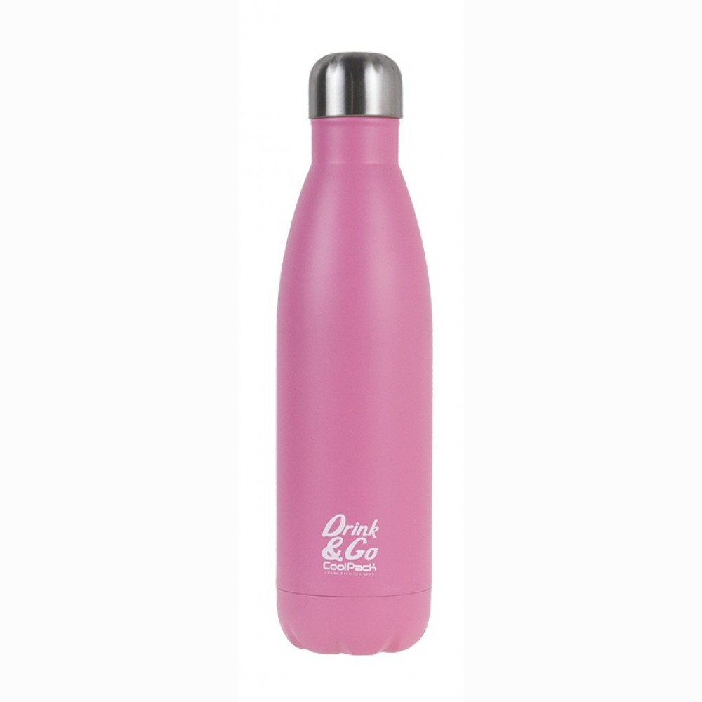 Gertuvė Coolpack Pastel, metalinė, 500ml, rožinės spalvos