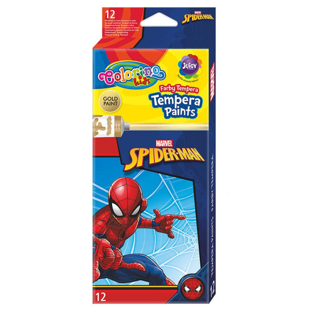 Guašas Spider-Man, 12 spalvų, 12ml