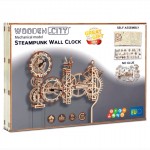 3D Medinis konstruktorius Steampunk sieninis laikrodis/269 detalės