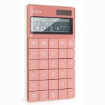 Stalinis skaičiuotuvas DELI NS041, rožinės spalvos