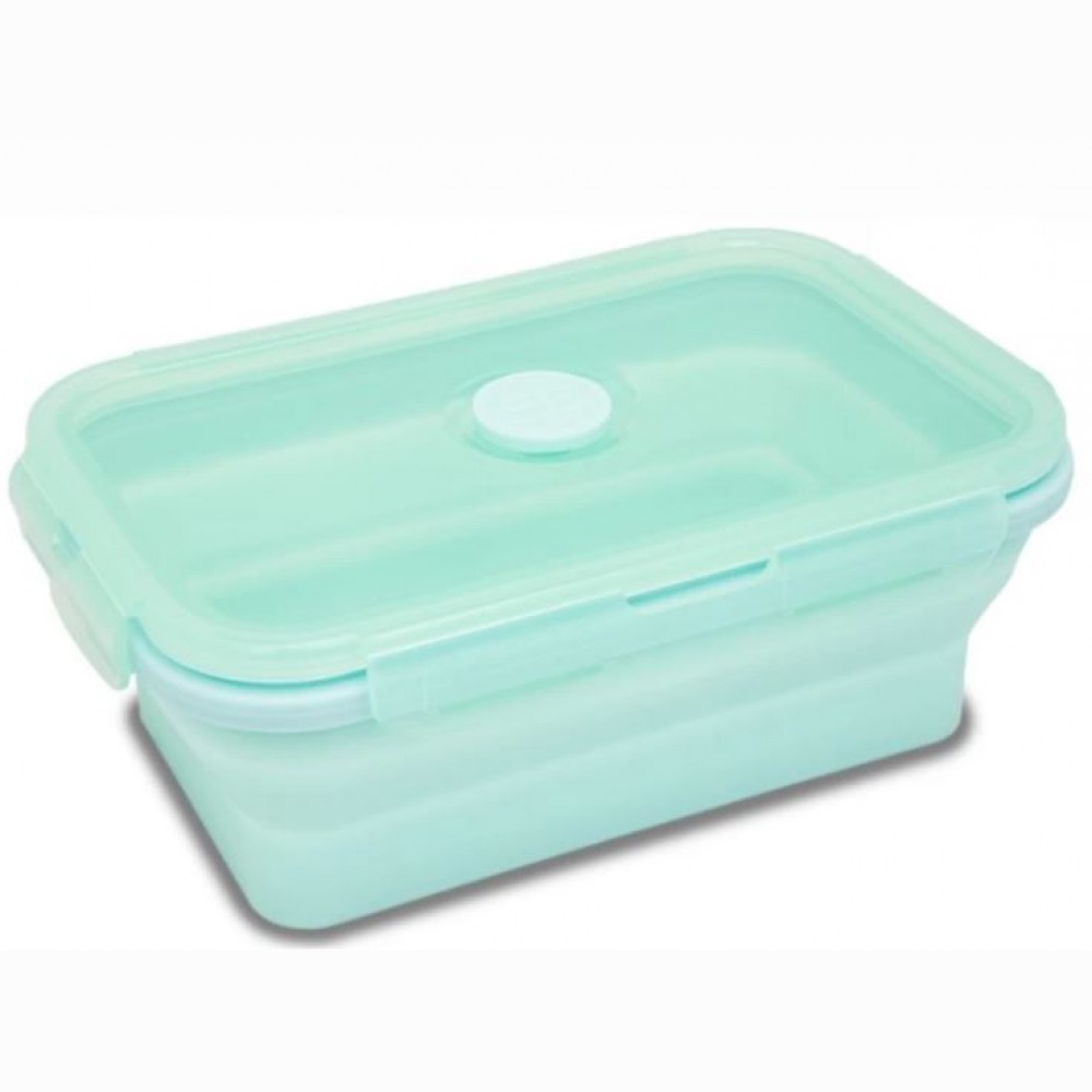 Silikoninė pietų dėžutė COOLPACK, 800 ml, mėtinės žalios spalvos