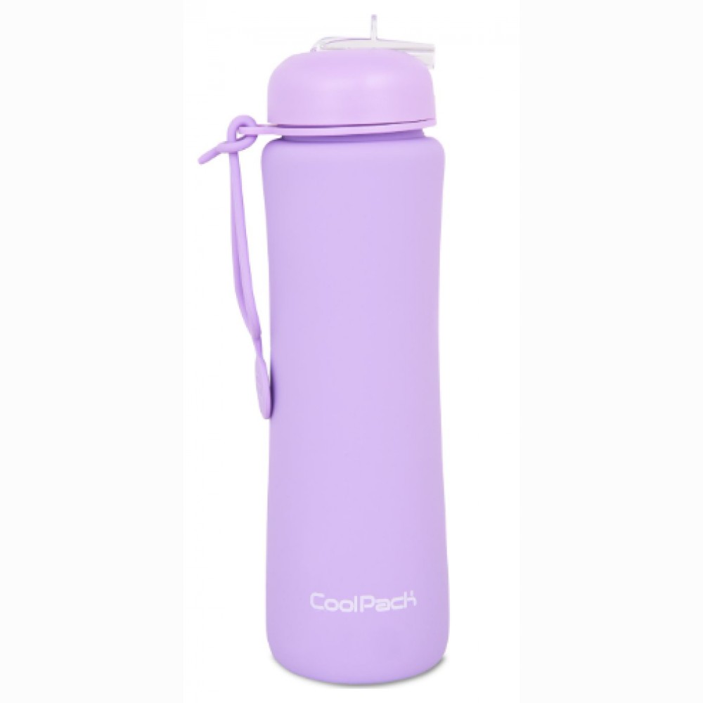 Silikoninė gertuvė COOLPACK, 600 ml, pastelinės violetinės spalvos