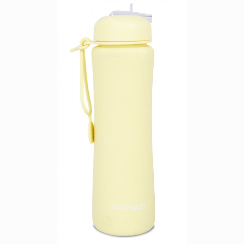 Silikoninė gertuvė COOLPACK, 600 ml, pastelinės geltonos spalvos
