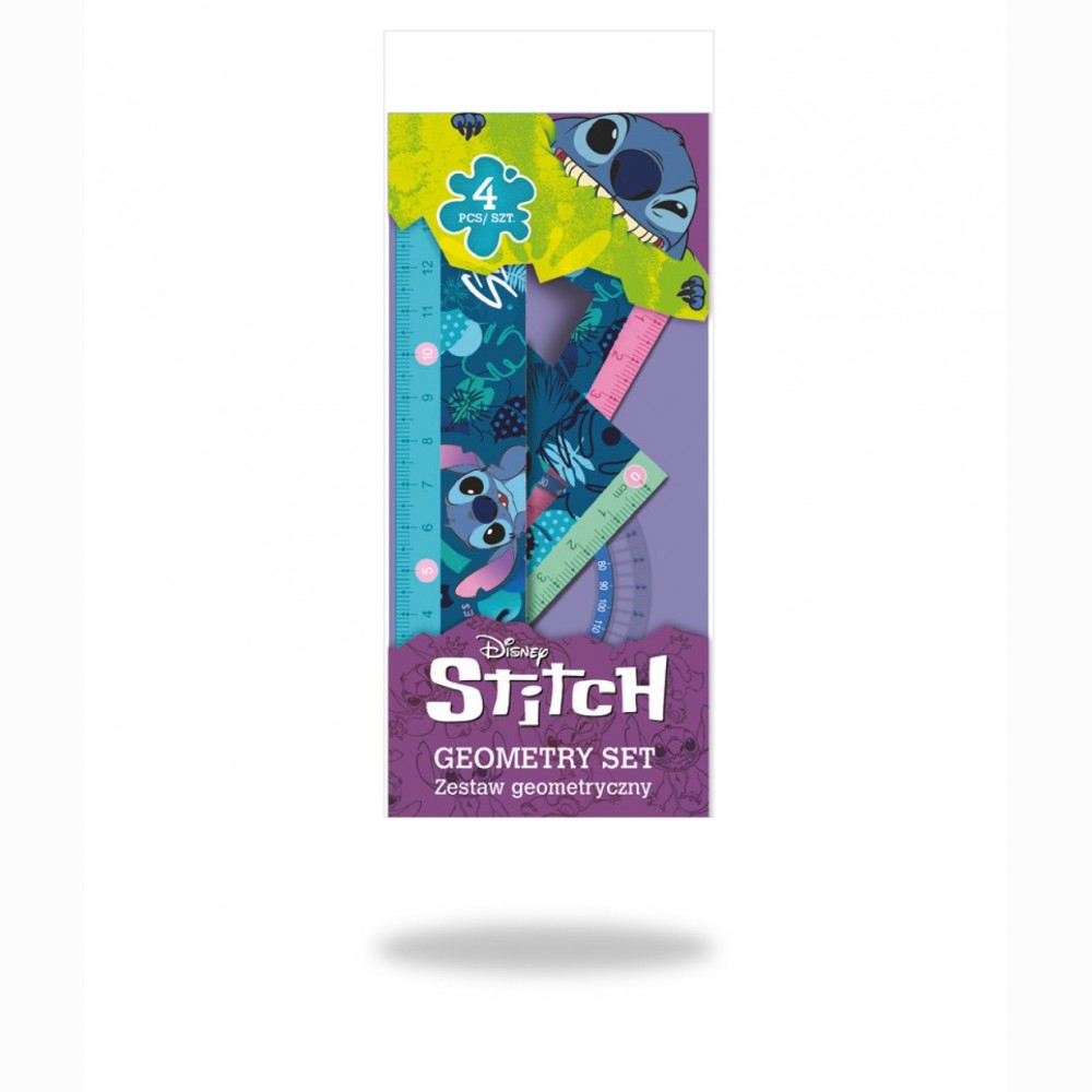 Liniuočių rinkinys Stitch, 4 vnt.