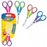 Žirklės 14cm vaikams Colorino Kids su gumuotomis rankenomis blisteryje