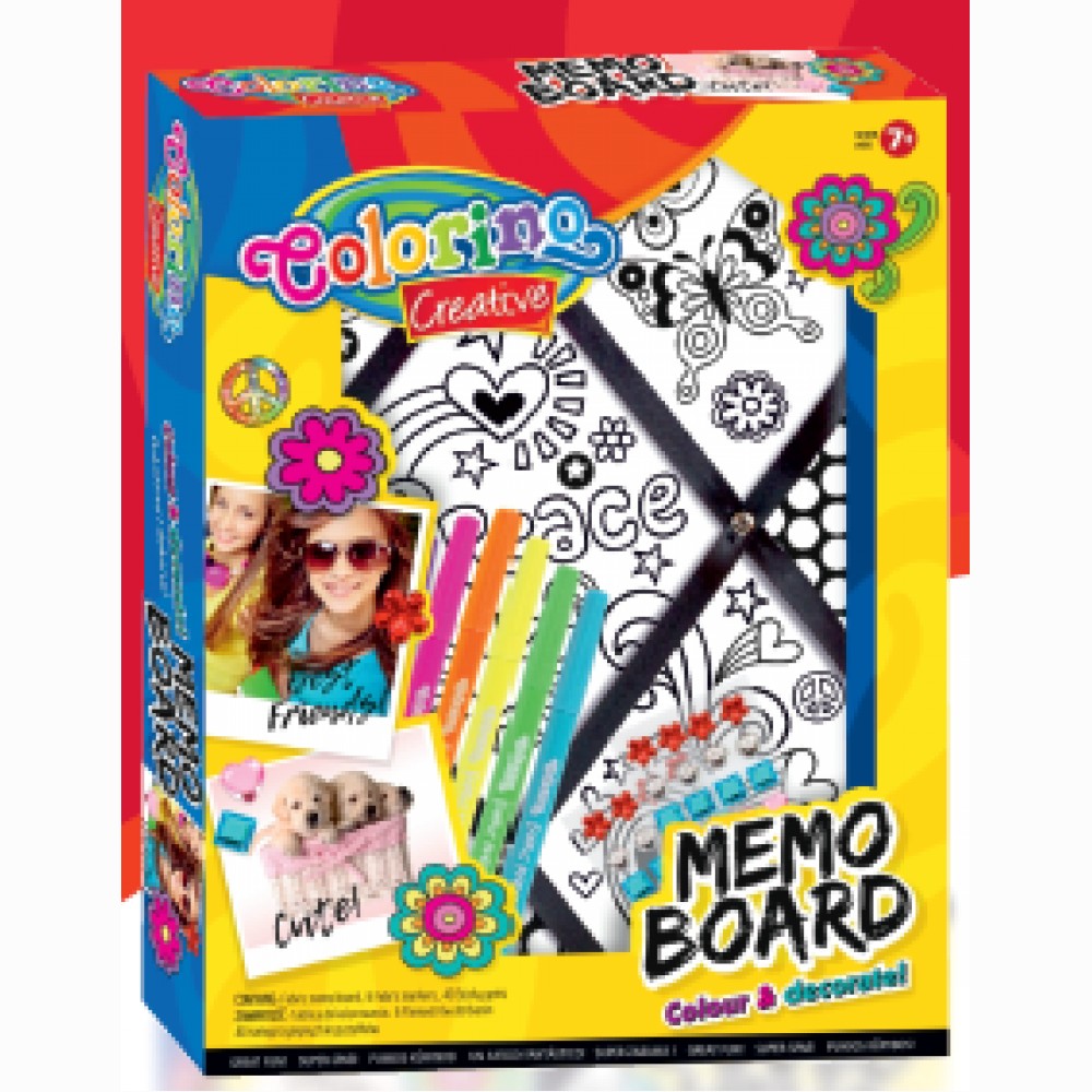 Rinkinys kūrybai Colorino Creative Memo Board (P)