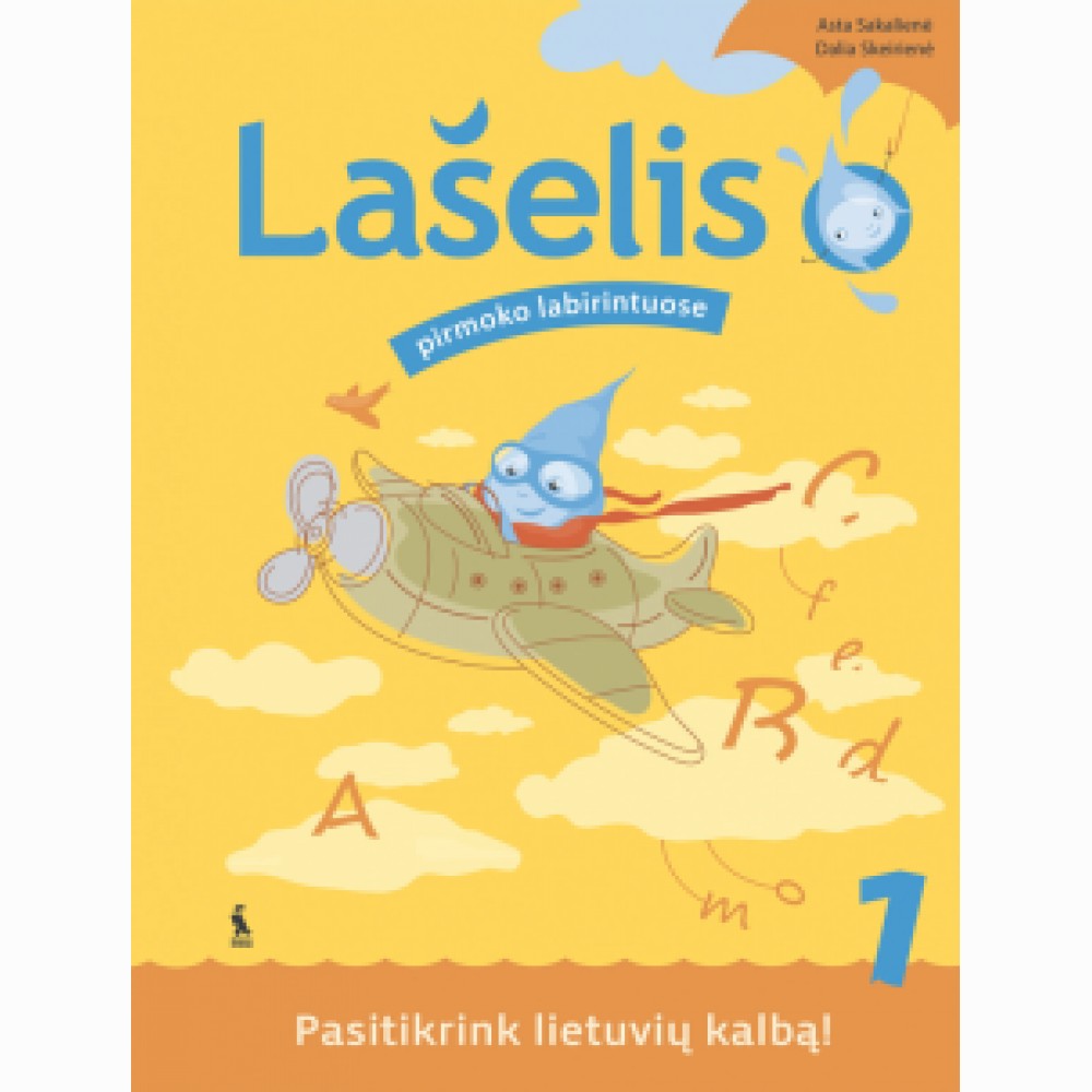 Lietuvių kalbos pasitikrinimo užduotys „Lašelis pirmoko labirintuose“ 1