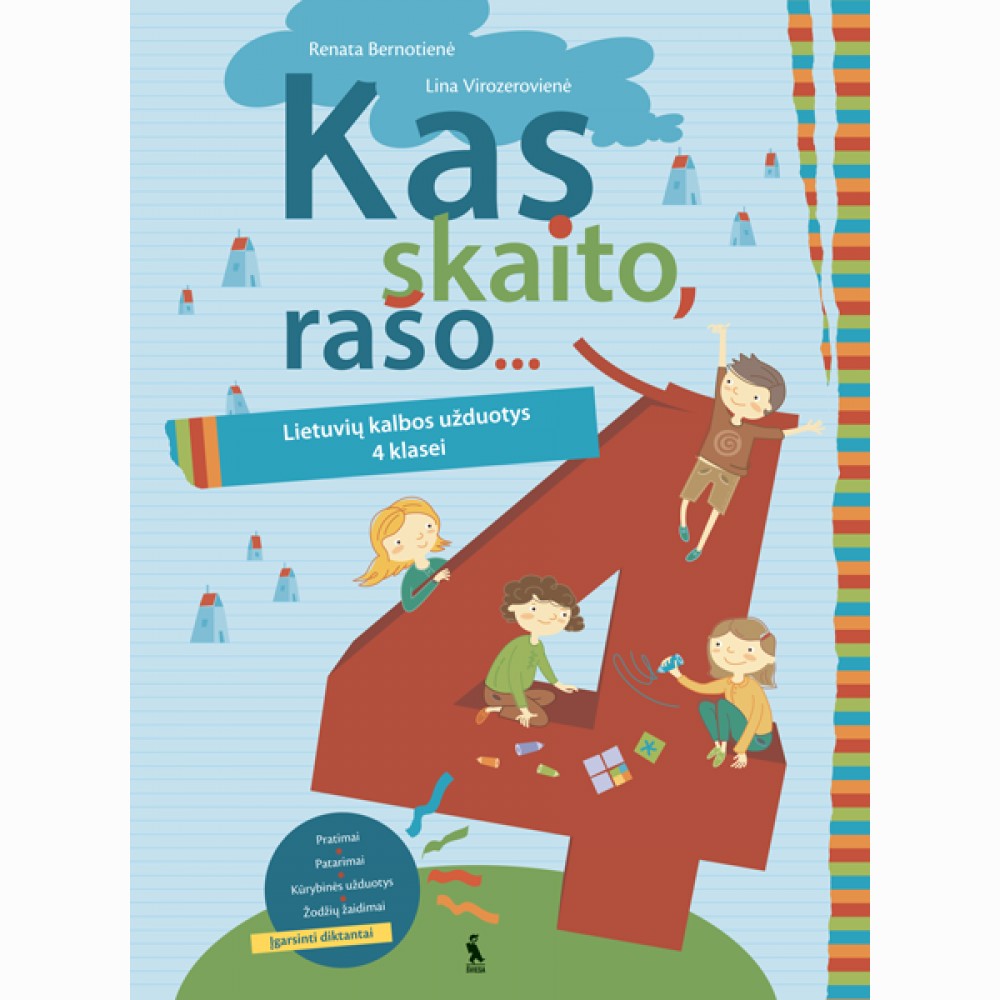 Lietuvių kalbos užduotys su įgarsintais diktantais „Kas skaito, rašo...“