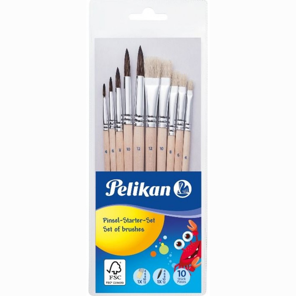 Teptukų rinkinys,10vnt.Pelikan