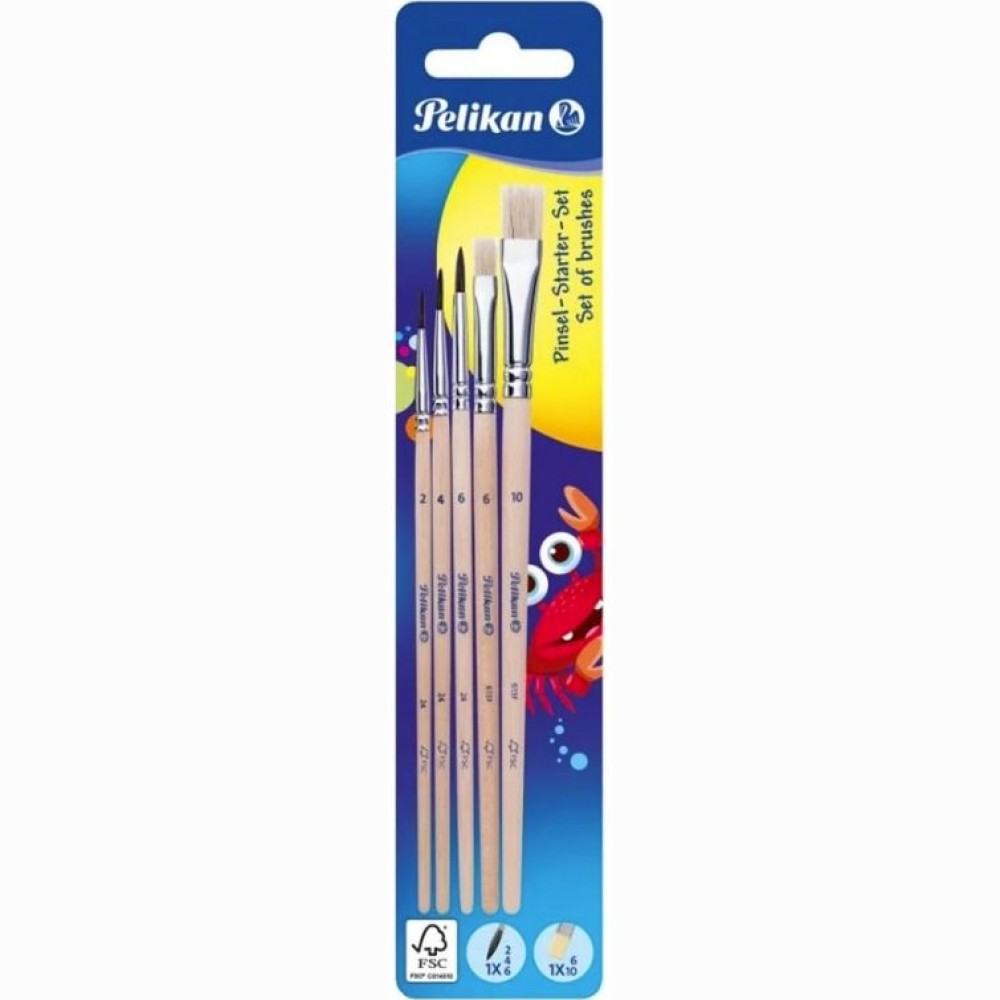 Teptukų rinkinys,5vnt. Pelikan