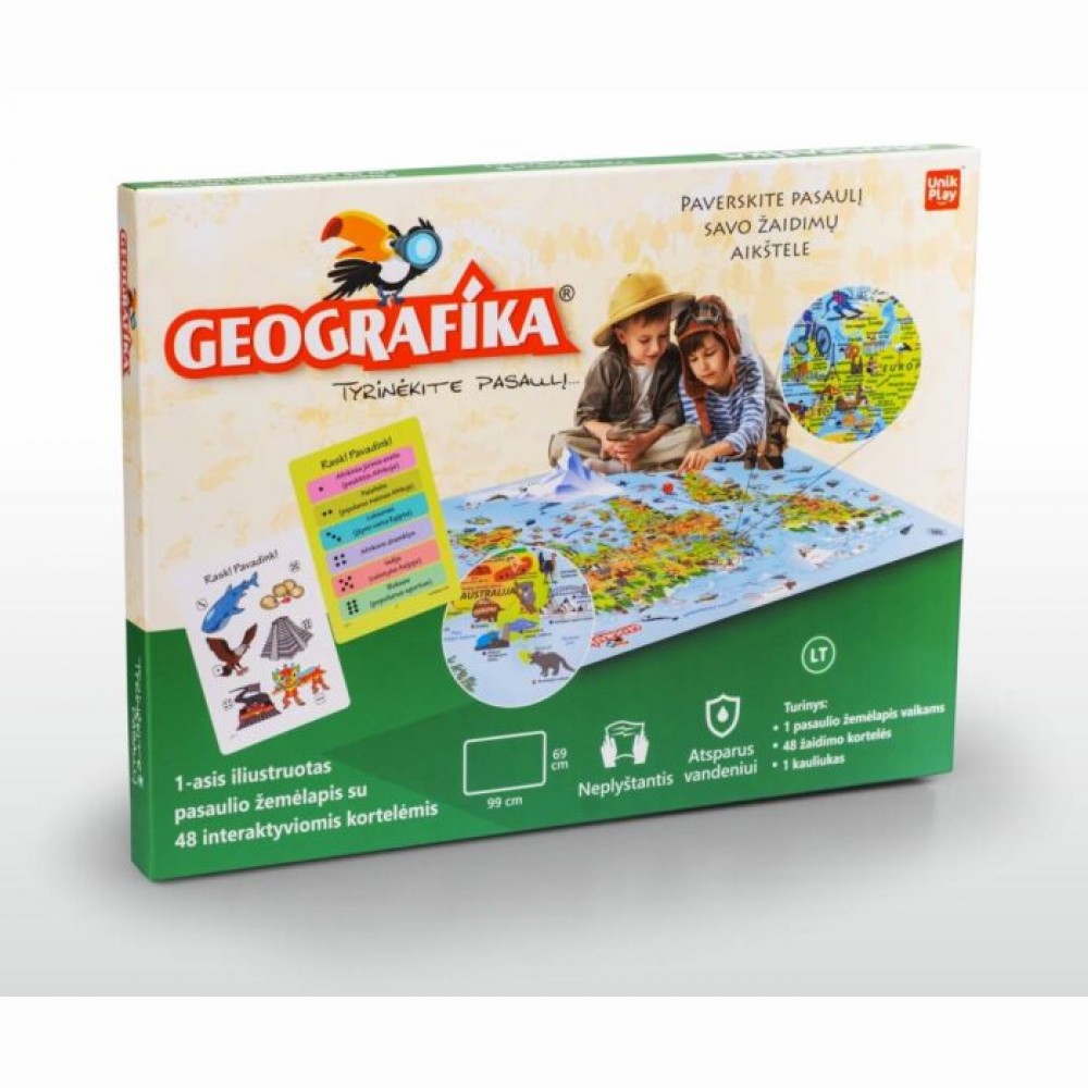 Žaidimas  GEOGRAFIKA  Tyrinėkite pasaulį LT/UP