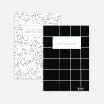 Taškuota užrašinė -  Black & White(2 vnt)