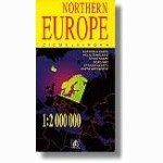 Road map of Northen Europe. Scale 1:2 000 000