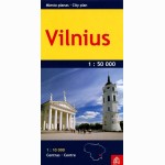 Miesto planas Vilnius 1: 50 000