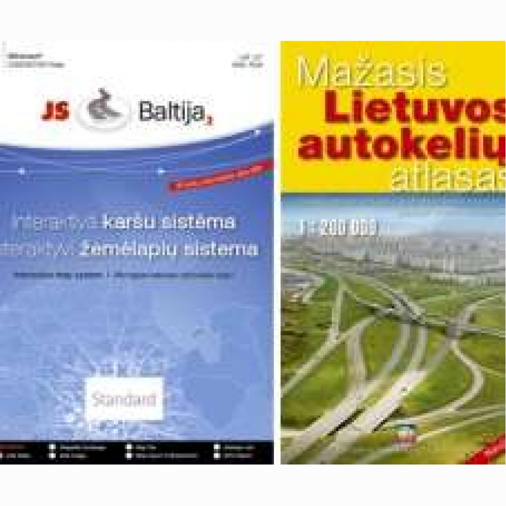 Mažasis Lietuvos autokelių atlasas 1:200 000