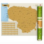 Nutrinamas žemėlapis. Lietuva 