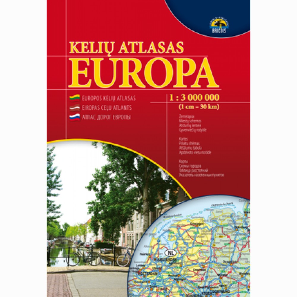 EUROPA. Kelių atlasas (1:3 000 000)