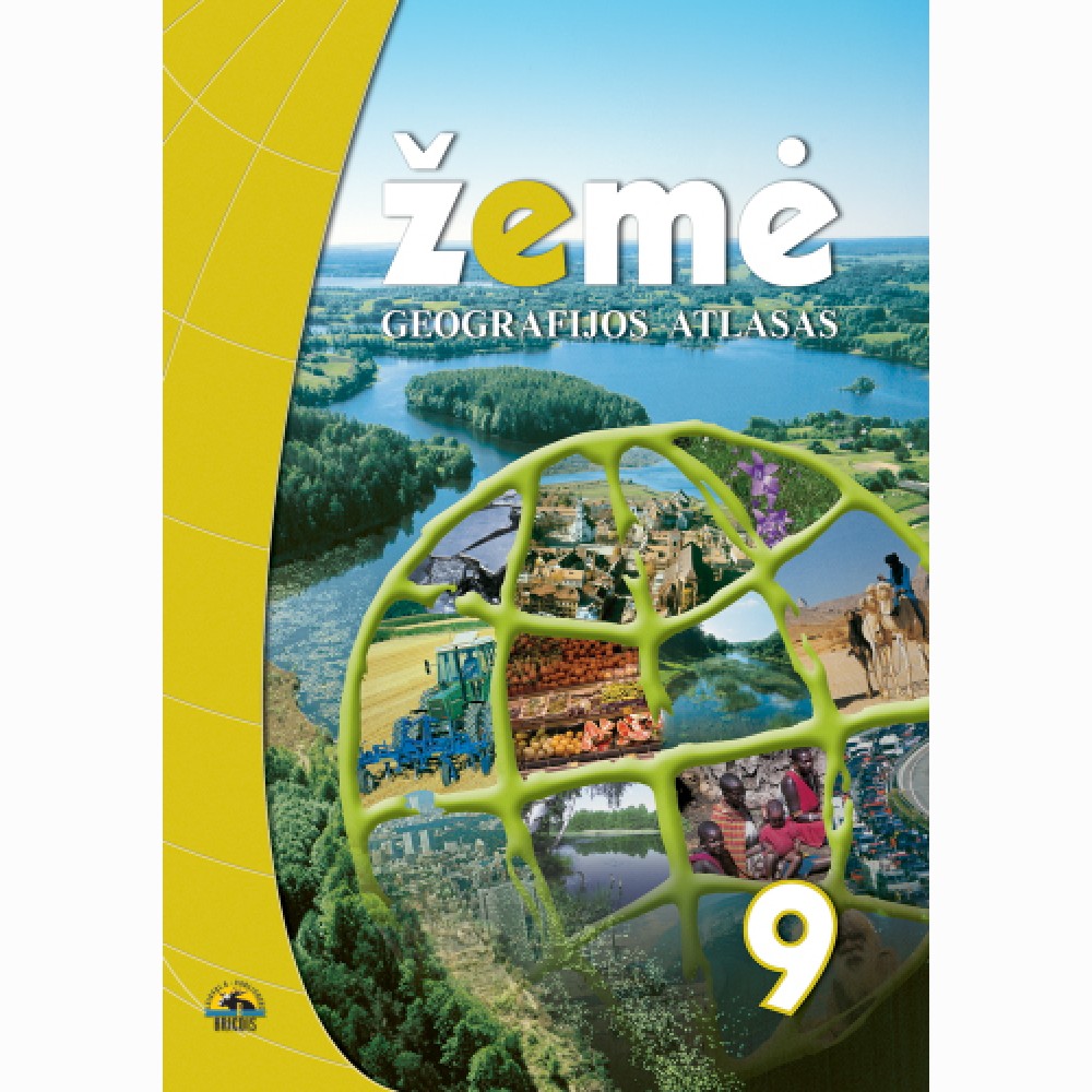 Žemė 9, geografijos atlasas 9 kl.   