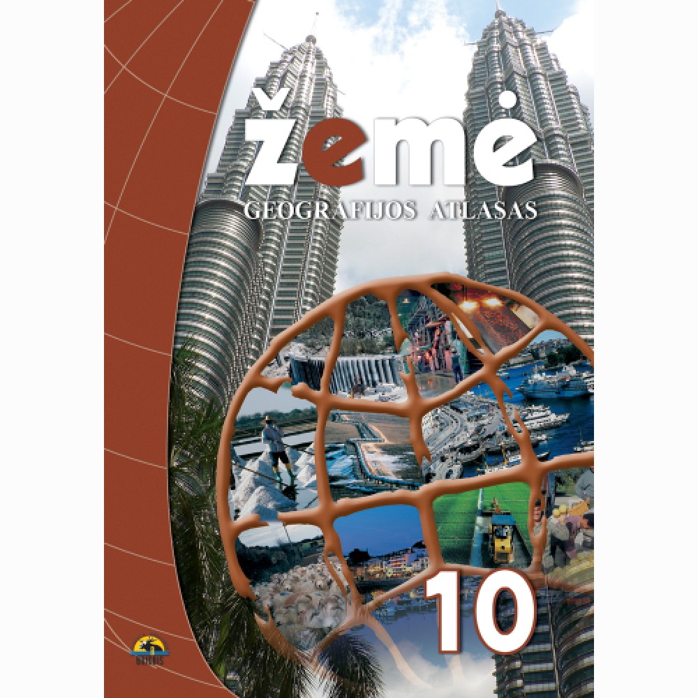 Žemė 10, geografijos atlasas 10 kl.   
