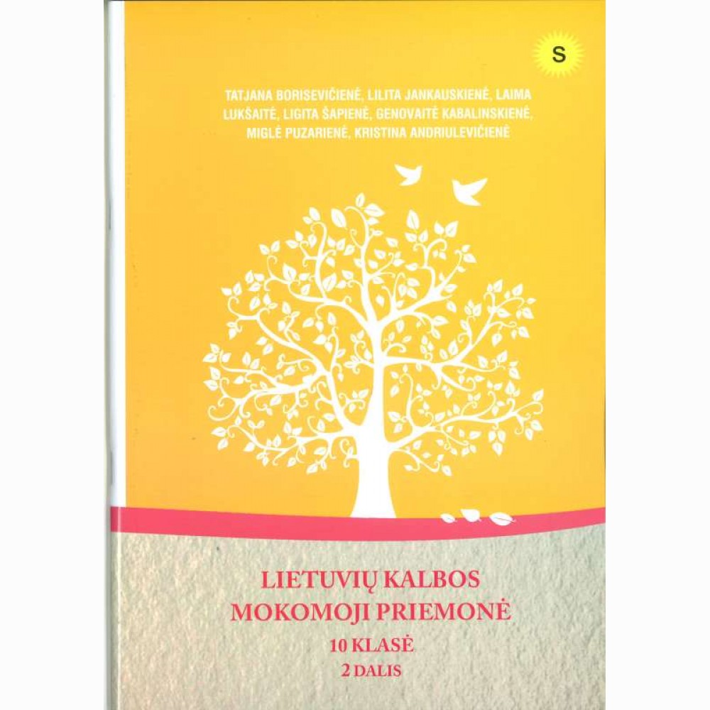 Lietuvių kalbos mokomoji priemonė 10 klasė 2 dalis