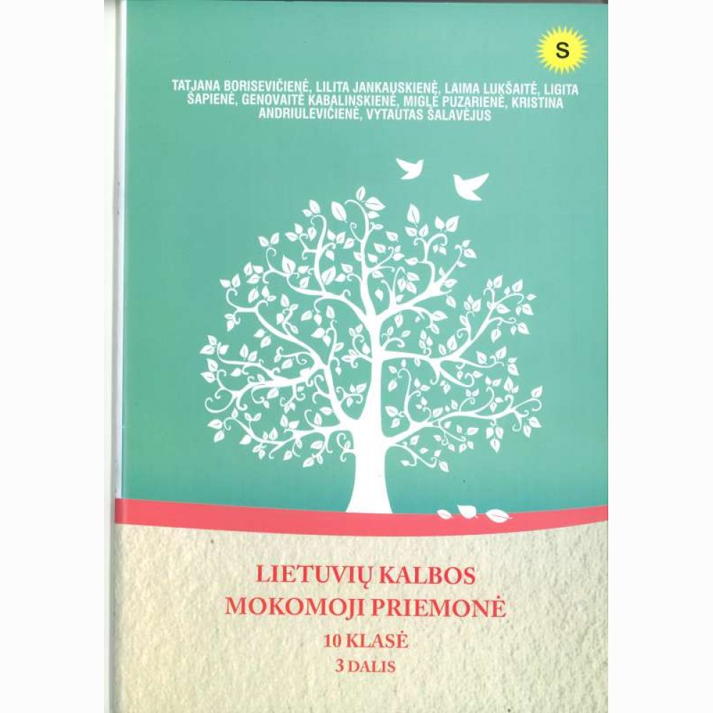 Lietuvių kalbos mokomoji priemonė 10 klasė 3 dalis