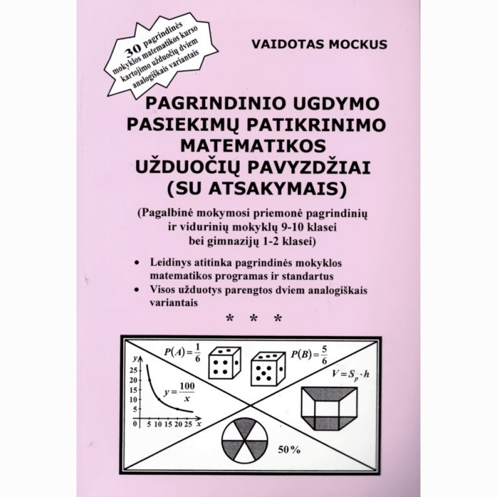 Pagr.ugdymo pasiekim.patikr.matematikos užduočių pvz.su ats. 9-10 kl. Mockus 