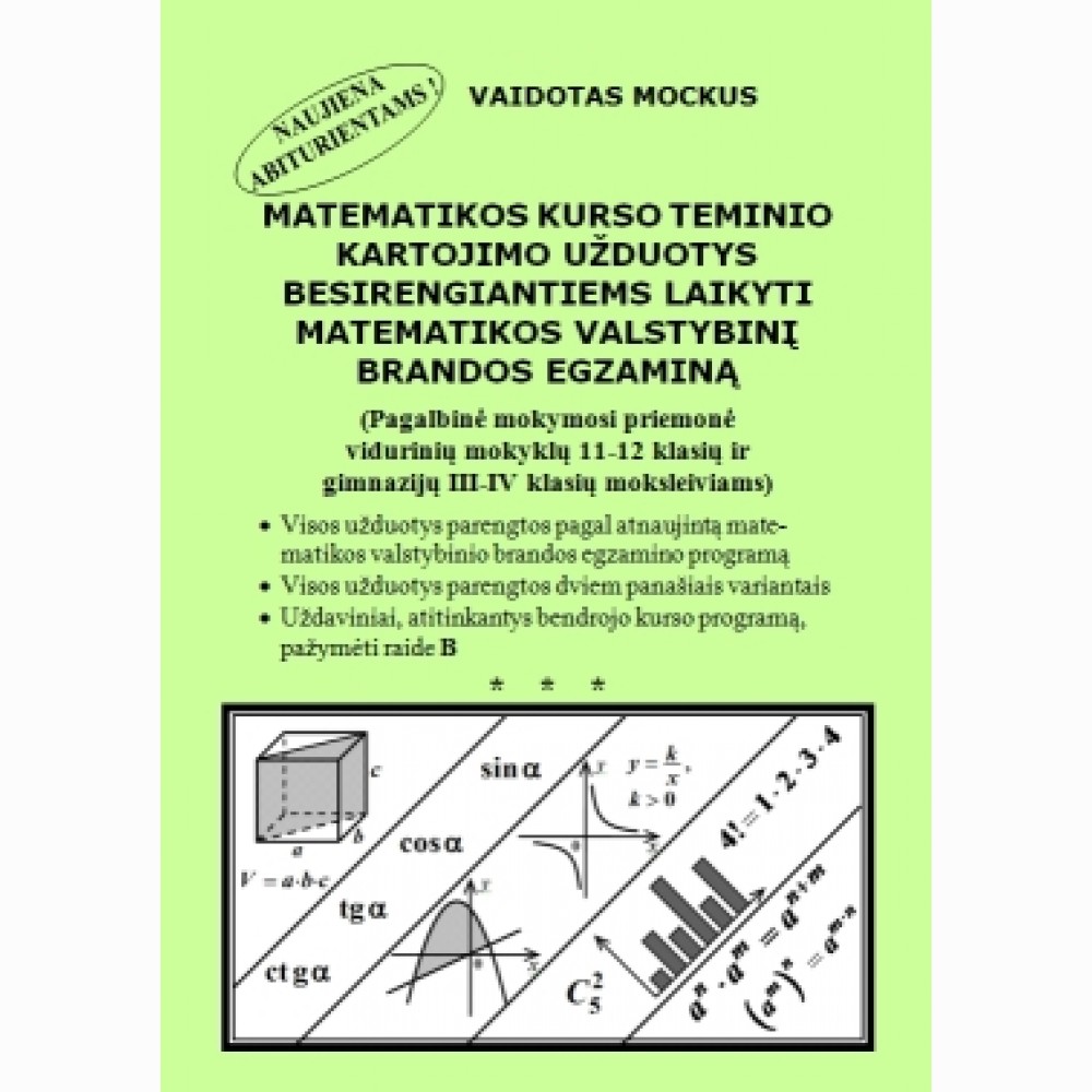 Matemat.kurso teminio kart.užd.VALSTYB.barandos egzam 