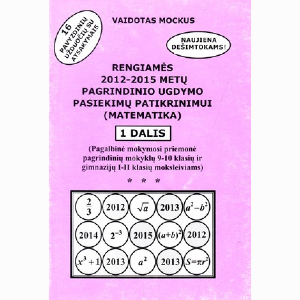 Rengiamės 2012/15 m. pagr.ugdymo pasiek.patikr.(matematika) 