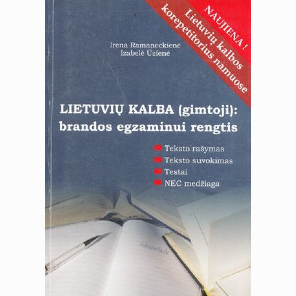 Lietuvių kalba(gimtoji):brandos egzaminui rengtis 