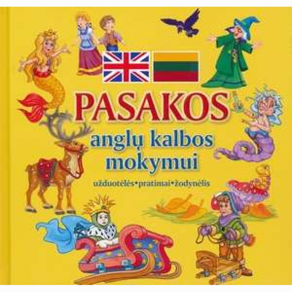 Pasakos anglų kalbos mokymui. Užduotėlės. Pratimai. Žodynėlis