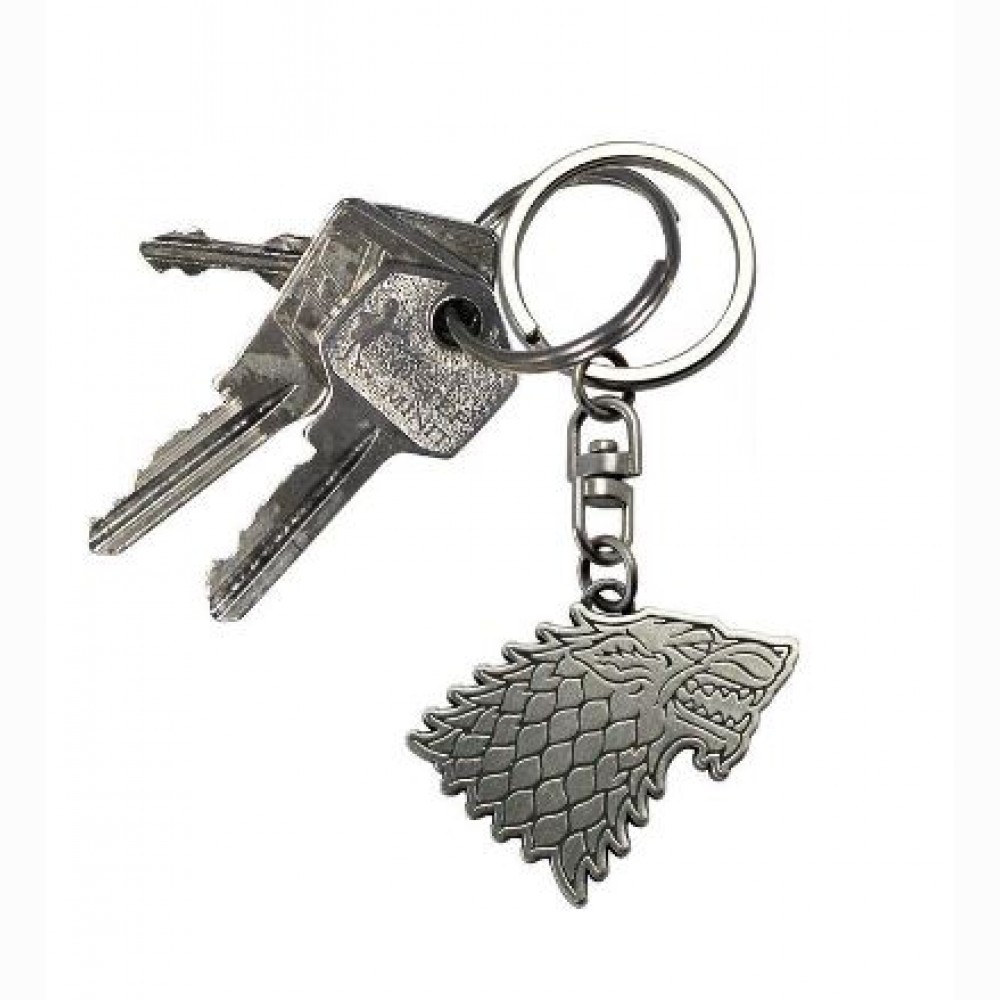GAME OF THRONES - Raktų pakabukas Stark