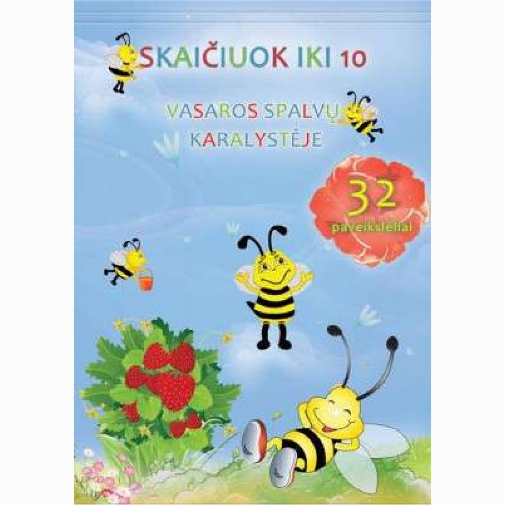 Spalvinimo knygelė Skaičiuok iki 10