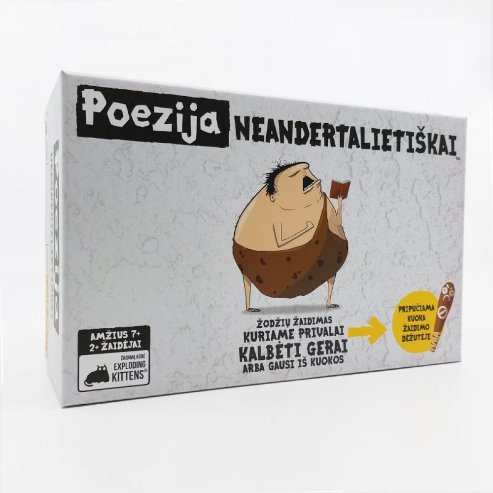 Stalo žaidimas Poezija neandertalietiškai