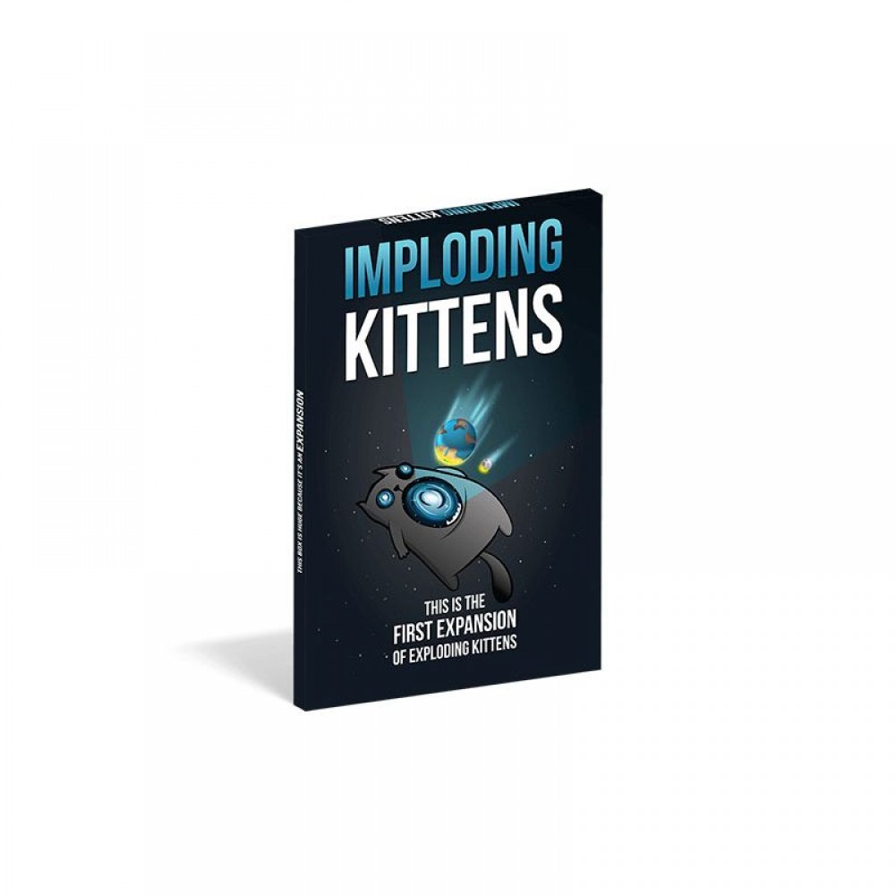 Kortų žaidimas Exploding Kittens papildymas: Imploding Kittens (LT)