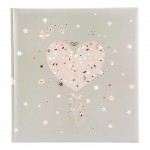 Albumas GOLDBUCH 08 184 Elegant Heart 30x31/60psl, balti lapai | kampučiai/lipdukai | knyginio rišimo