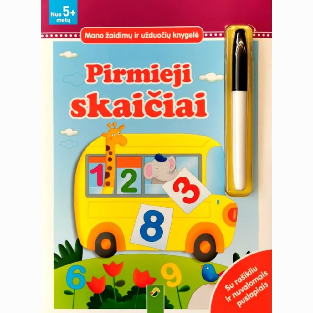 Pirmieji skaičiai. Mano žaidimų ir užduočių knygelė